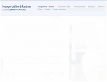 Tablet Screenshot of hungerbuehler.ch